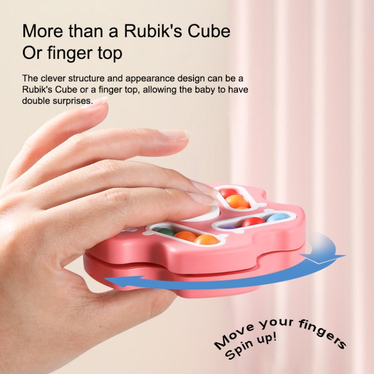 Double Sided Finger Magic Bean Cube Toy Children Intelligence Fingertip Spinning Top (Red) - Magic Cubes by buy2fix | Online Shopping UK | buy2fix