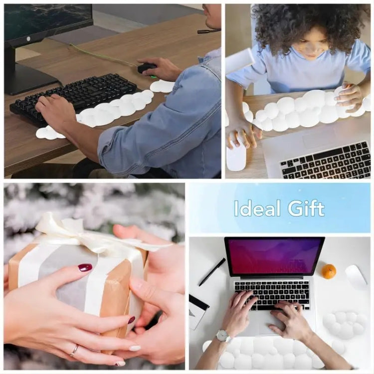 Cloud Wrist Rest Memory Foam Mouse Pad Office Desktop Wrist Brace (White) - Mouse Pads by buy2fix | Online Shopping UK | buy2fix