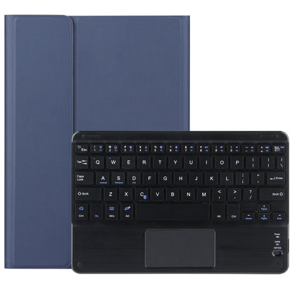 DY-E10 2 in 1 Removable Bluetooth Keyboard + Protective Leather Tablet Case with Touchpad & Holder for Lenovo Tab E10(Blue) - Lenovo Keyboard by buy2fix | Online Shopping UK | buy2fix