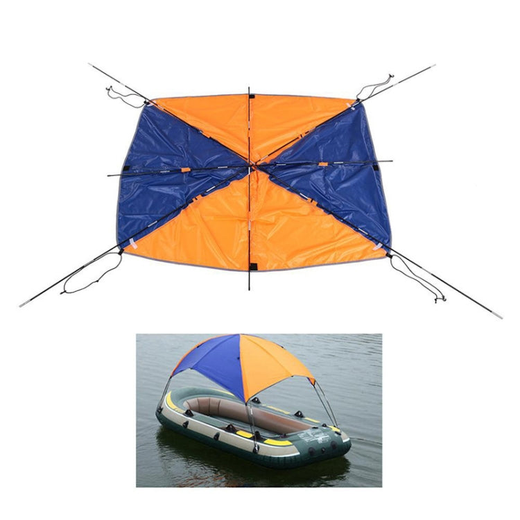 68347 Folding Awning Canoe Rubber Inflatable Boat Parasol Tent for 2 Person,Boat is not Included - Marine Accessories & Parts by buy2fix | Online Shopping UK | buy2fix