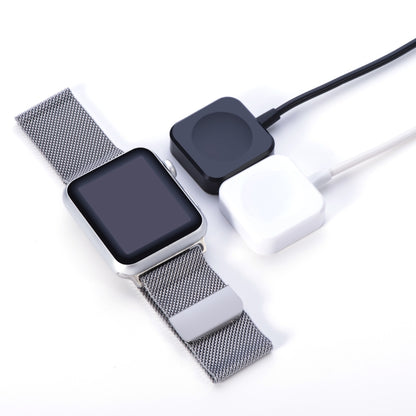 1m Square Magnetic Fast Charger USB Charging Cable for Watch Apple Series Ultra/8/7/6/SE/SE2/5/4/3/2 (White) - Charger / Holder by buy2fix | Online Shopping UK | buy2fix