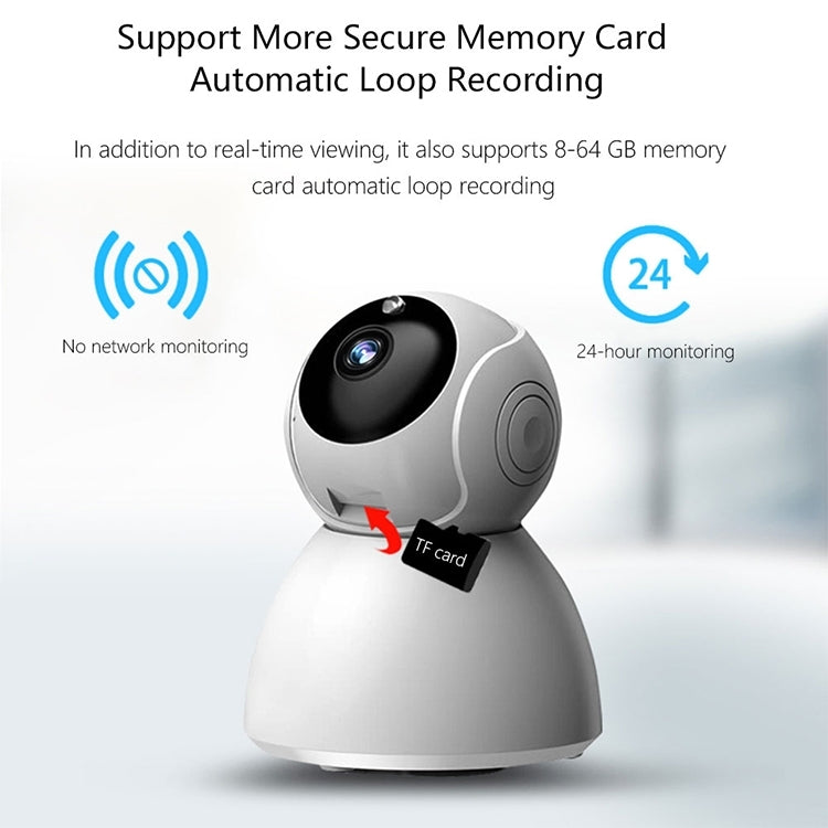 720P HD 1.0 MP Wireless IP Camera, Support Infrared Night Vision / Motion Detection / APP Control, EU Plug - Security by buy2fix | Online Shopping UK | buy2fix