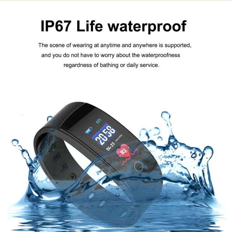 QS80 Plus 0.96 inches TFT Color Screen Smart Bracelet IP67 Waterproof, Support Call Reminder /Heart Rate Monitoring /Sleep Monitoring /Blood Pressure Monitoring /Sedentary Reminder (Blue) - Smart Wear by buy2fix | Online Shopping UK | buy2fix