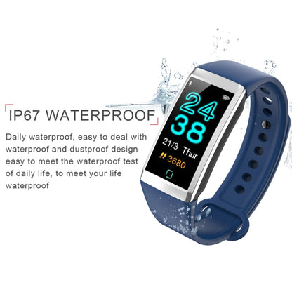 TD19 1.14 inches IPS Screen Smart Bracelet IP67 Waterproof, Support Call Reminder / Heart Rate Monitoring / Blood Pressure Monitoring / Sleep Monitoring /  Remote Camera (Blue) - Smart Wear by buy2fix | Online Shopping UK | buy2fix