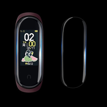 5 PCS PET Soft Screen Protective Film for Xiaomi Mi Band 5/6 - Smart Wear by buy2fix | Online Shopping UK | buy2fix