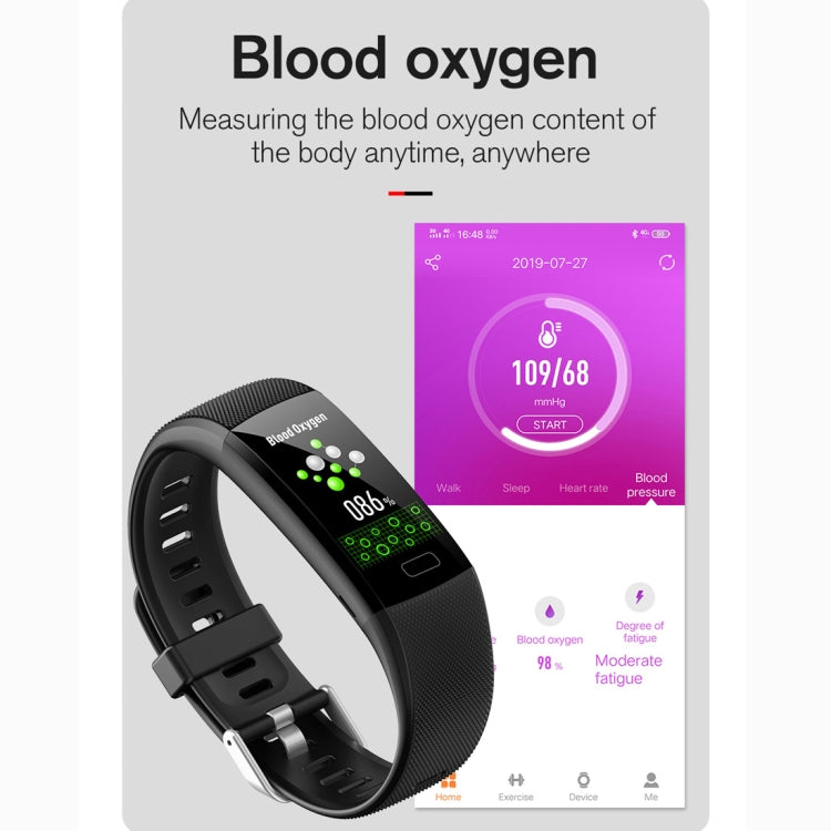 Y10 0.96 inch TFT Color Screen Smart Bracelet, Support Call Reminder/ Heart Rate Monitoring /Blood Pressure Monitoring/ Sleep Monitoring/Blood Oxygen Monitoring(Black) - Smart Wear by buy2fix | Online Shopping UK | buy2fix