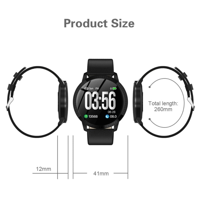 CF18 1.22 inch Color Screen IPX67 Waterproof Bluetooth Smartwatch, Support Call Reminder/ Heart Rate Monitoring /Blood Pressure Monitoring/ Sleep Monitoring (Black) - Smart Wear by buy2fix | Online Shopping UK | buy2fix