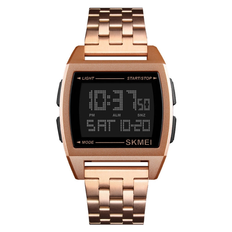 SKMEI 1368 Multifunctional Men Outdoor Sports Noctilucent Waterproof Digital Watch(Rose Gold) - Sport Watches by SKMEI | Online Shopping UK | buy2fix