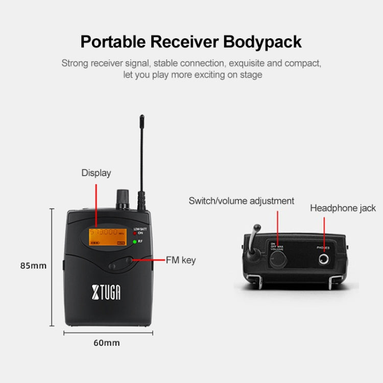 IEM1200 Wireless Transmitter 5 Bodypack Stage Singer In-Ear Monitor System(US Plug) - Consumer Electronics by buy2fix | Online Shopping UK | buy2fix