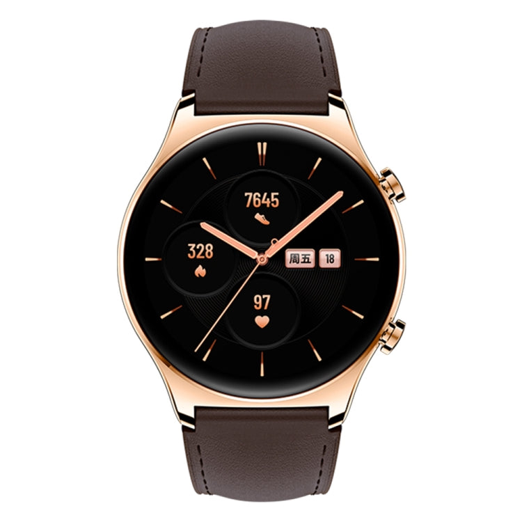 Honor GS 3 Smart Watch, 1.43 inch Screen, Support Heart Rate Monitoring / Bluetooth Call / GPS / NFC (Brown) - Wearable Devices by Huawei | Online Shopping UK | buy2fix