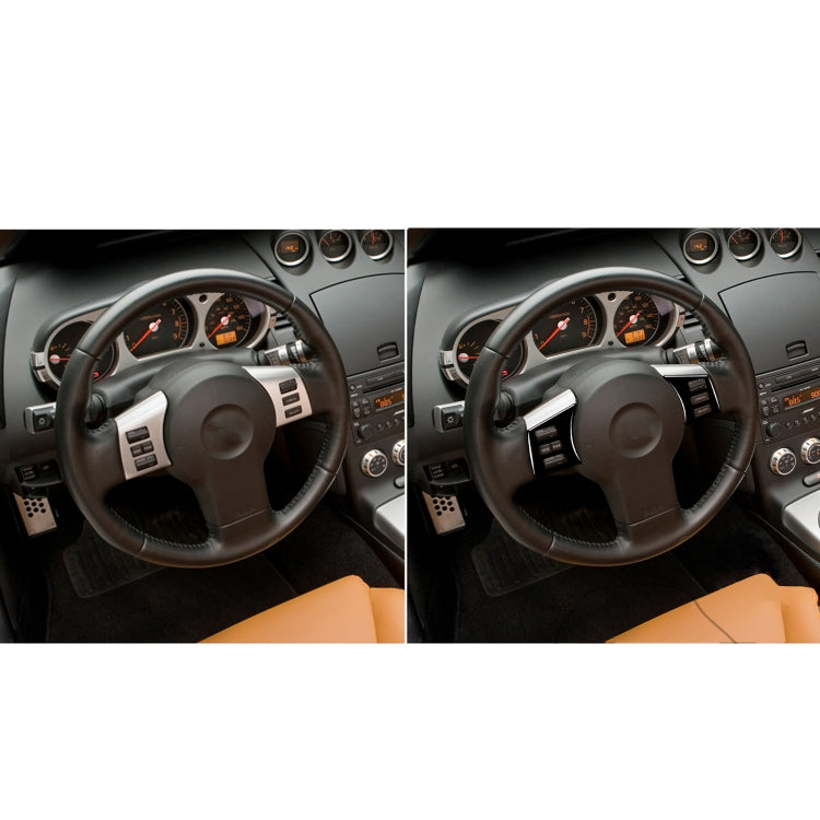 For Nissan 350Z 2003-2009 2pcs Car Steering Wheel Button Frame Type A Decorative Stickers, Left and Right Drive Universal - In Car by buy2fix | Online Shopping UK | buy2fix