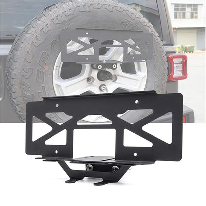 For Jeep Wrangler JL 2018-2019 US Version Car Modified Tire License Plate Frame Mounting Bracket - License Plate Covers & Frames by buy2fix | Online Shopping UK | buy2fix