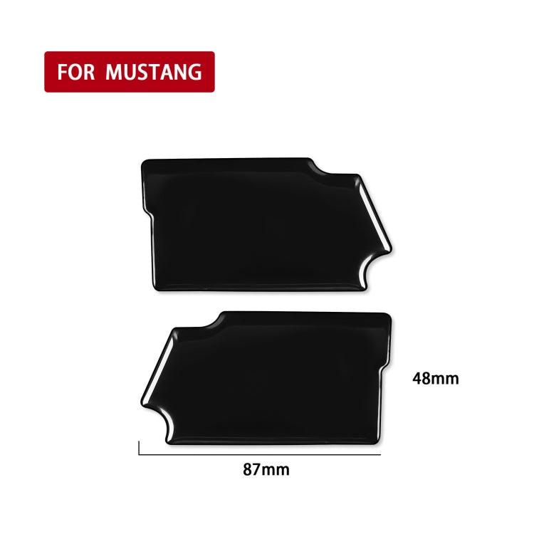 For Ford Mustang 2015-2020 Car Inside Door Bowl Decorative Sticker, Left and Right Drive Universal (Black) - In Car by buy2fix | Online Shopping UK | buy2fix