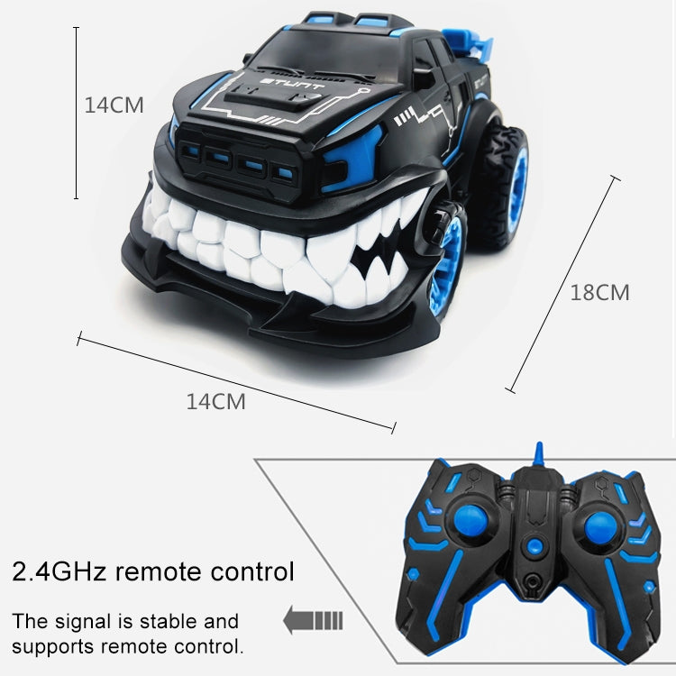 HD885J Devil Tooth Shape 360 Degree Upright Rotation Stunt Remote Control Car Electric Vehicle Toy (Blue) - RC Cars by buy2fix | Online Shopping UK | buy2fix
