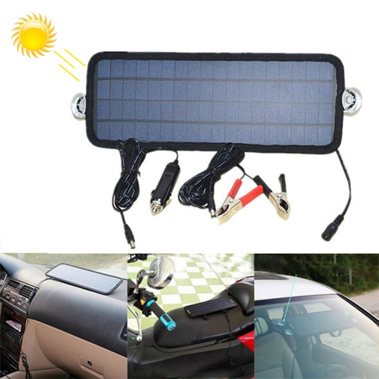 4.5W Portable Car Automobile Boat Battery Solar Cells Rechargeable Power Battery Charger - In Car by buy2fix | Online Shopping UK | buy2fix