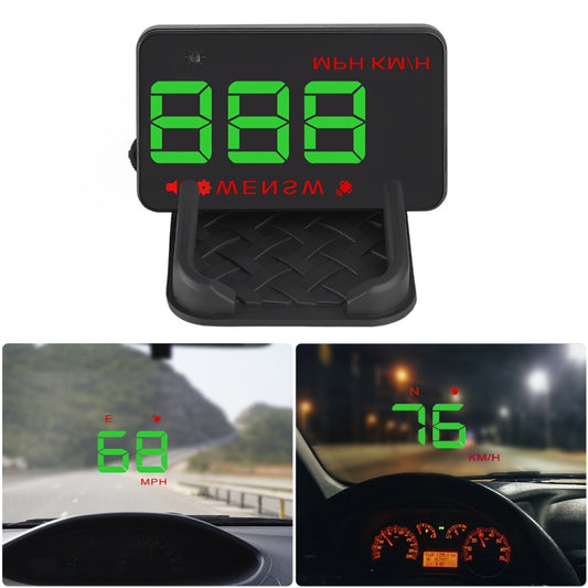 Geyiren A5 HUD 3.5 inch Car Head Up Display with GPS System, Two Mode Display, Light Sensors, KM/h MPH Speed, Compass, Speed Alarm (Green Light) - Head Up Display System by buy2fix | Online Shopping UK | buy2fix