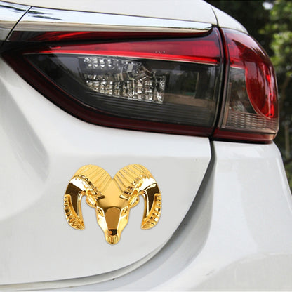 Bull Pattern Car Metal Body Decorative Sticker, Size : L (Gold) - Decorative Sticker by buy2fix | Online Shopping UK | buy2fix