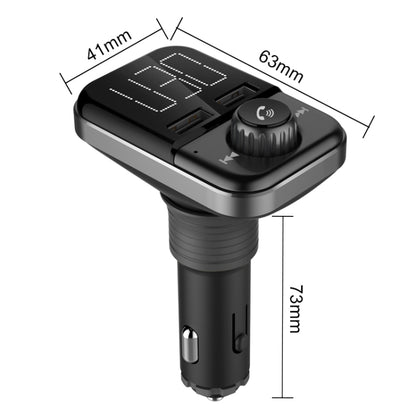 BT72 Dual USB Charging Smart Bluetooth FM Transmitter MP3 Music Player Car Kit with 1.5 inch White Display Screen, Support Bluetooth Call, TF Card & U Disk - Bluetooth Car Kits by buy2fix | Online Shopping UK | buy2fix