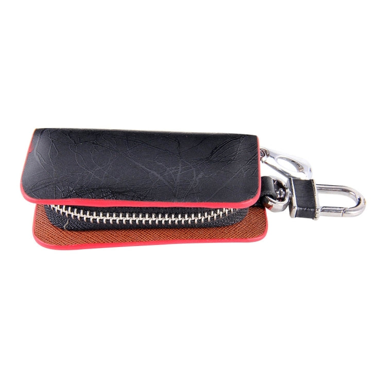 Universal Leather Roots Texture Waist Hanging Zipper Wallets Key Holder Bag (No Include Key)(Red) - Car Key Cases by buy2fix | Online Shopping UK | buy2fix