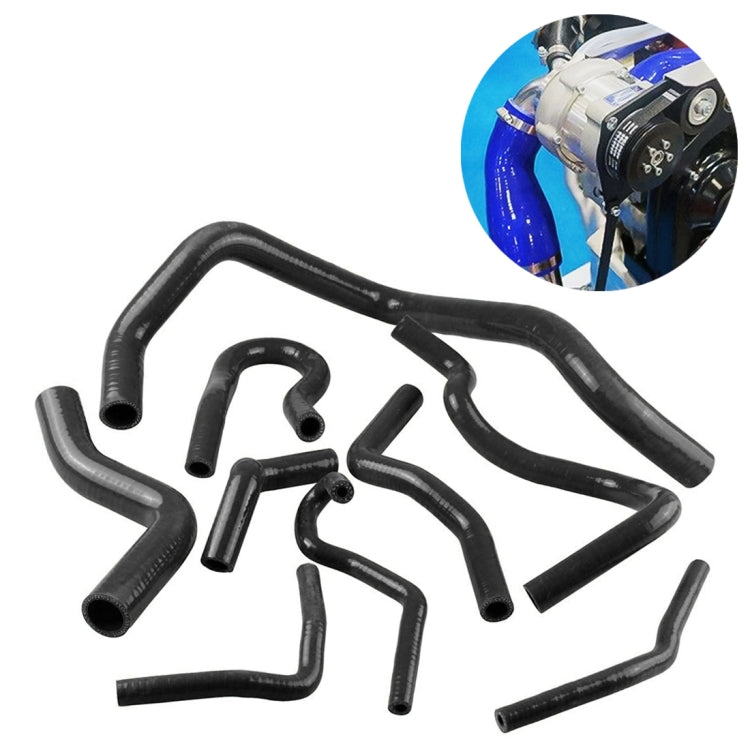 9 PCS Auto Silicone Radiator Hose Kit for Honda Civic D15 D16 EG EK 1992-2000(Black) - In Car by buy2fix | Online Shopping UK | buy2fix