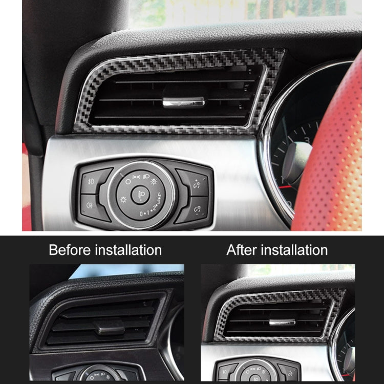 2 PCS Car Instrument Console Side Vent Decorative Sticker for Ford Mustang - Car Interior Mouldings by buy2fix | Online Shopping UK | buy2fix