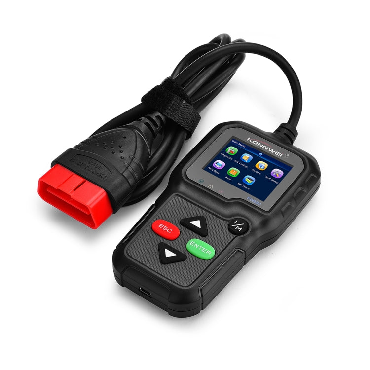 KONNWEI KW680 Mini OBDII Car Auto Diagnostic Scan Tools  Auto Scan Adapter Scan Tool (Can Detect Battery and Voltage, Only Detect 12V Gasoline Car)(Black) - Code Readers & Scan Tools by KONNWEI | Online Shopping UK | buy2fix