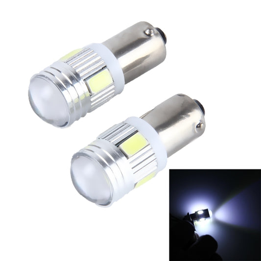 2 PCS BA9S 3W 250 LM 5500K Car Clearance Light Lamp with 6 SMD-5630 LED Lamps, DC 12V(White Light) - Clearance Lights by buy2fix | Online Shopping UK | buy2fix