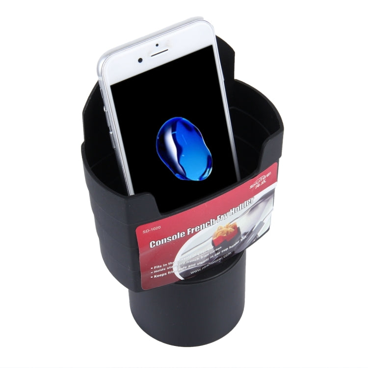 SHUNWEI SD-1020 Universal Console Car French Fry Drink Can Plastic Stand Holder(Black) - Stowing Tidying by SHUNWEI | Online Shopping UK | buy2fix