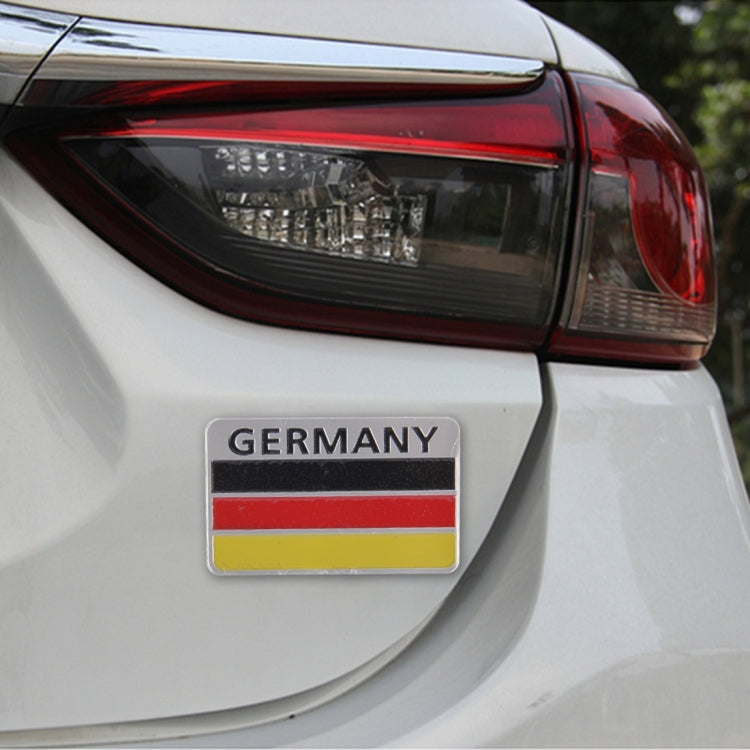 Germany Flag Style Metal Car Sticker - 3D Metal Sticker by buy2fix | Online Shopping UK | buy2fix