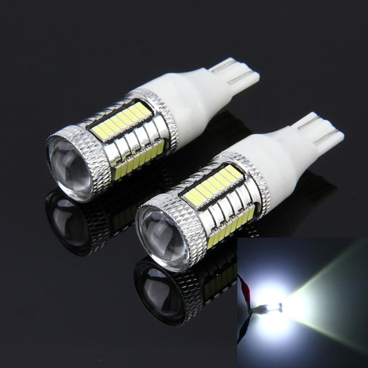 2 PCS T15 10W 650 LM 6000K Car Auto Brake Light Clearance Light Backup Light with 1 Lamps and 32 SMD-4014 LED Lamps, DC 12V(White Light) - Brake Lights by buy2fix | Online Shopping UK | buy2fix