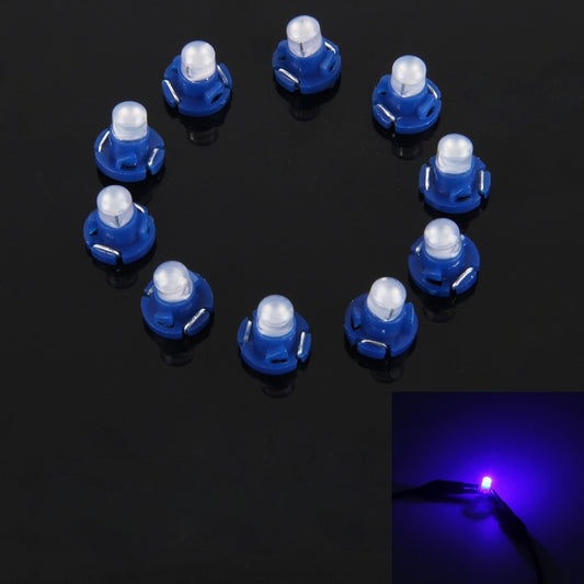 10PCS 2W T4.2 Wedge Instrument Panel LED Light Dashboard Gauge Cluster Indicator Lamp Bulb(Blue Light) - In Car by buy2fix | Online Shopping UK | buy2fix