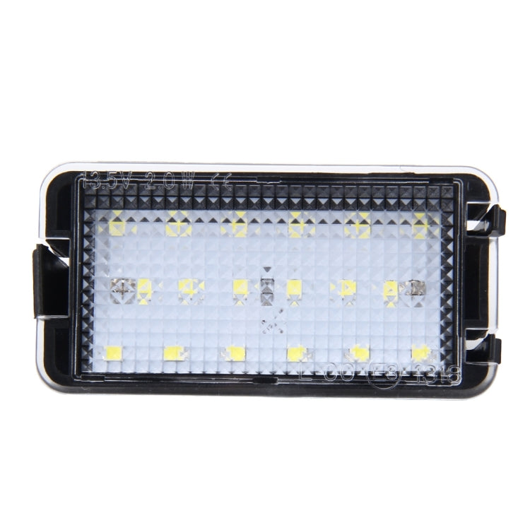 2 PCS LED License Plate Light with 18  SMD-3528 Lamps for Seat,2W 120LM,6000K, DC12V(White Light) - License Plate Lights by buy2fix | Online Shopping UK | buy2fix