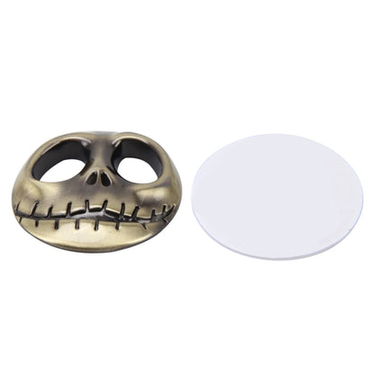 Skull Bone Shape Auto Sticker 3D Metal Fashion Car Stickers(Yellow) - Decorative Sticker by buy2fix | Online Shopping UK | buy2fix