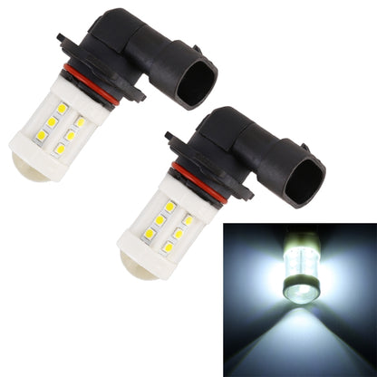 2 PCS 9006 4.5W DC 12V 6000K 360LM Car Auto Ceramics Fog Light 18LEDs SMD-3030 Lamps, with Projector Lens(White Light) - Fog / Driving Lights by buy2fix | Online Shopping UK | buy2fix