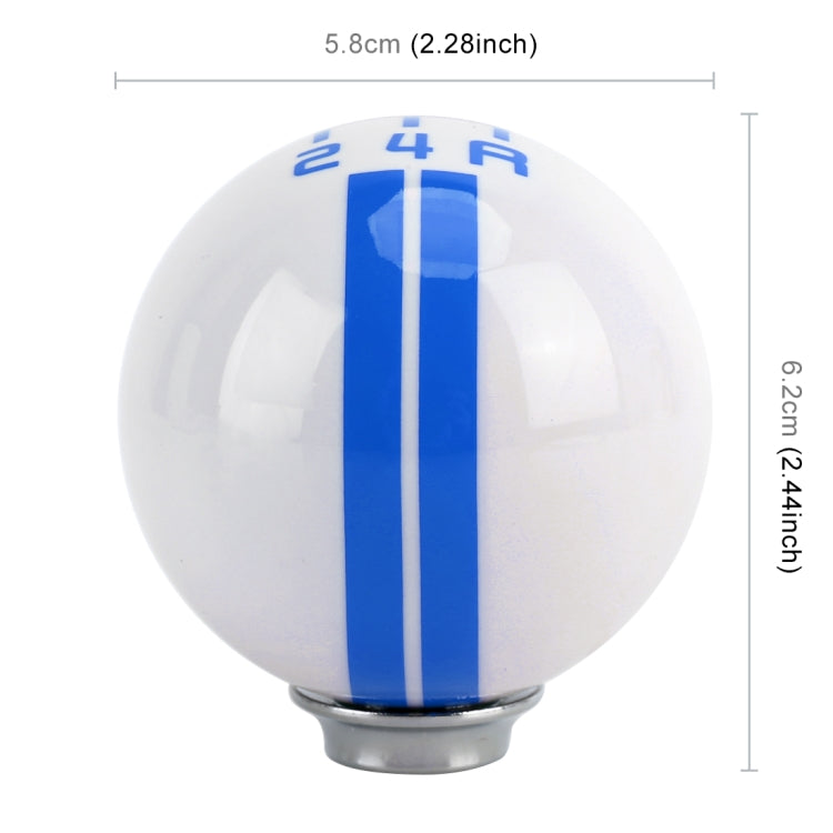 Universal Vehicle Ball Shape Modified Resin Shifter Manual 5-Speed Gear Shift Knob(Blue) - Shift Knob by buy2fix | Online Shopping UK | buy2fix