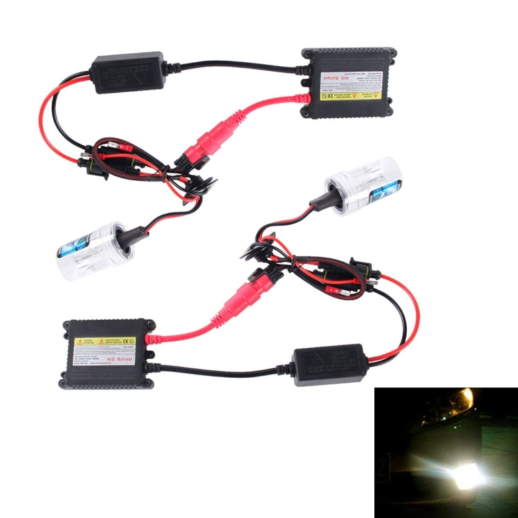 2PCS 35W H1 2800 LM Slim HID Xenon Light with 2 Alloy HID Ballast, High Intensity Discharge Lamp, Color Temperature: 4300K - Xenon Lights by buy2fix | Online Shopping UK | buy2fix