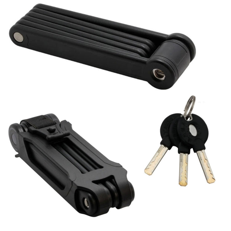 Foldable Alloy Steel Anti-theft Lock with Keys for Motorcycle Bike House Door - Theft Protection by buy2fix | Online Shopping UK | buy2fix