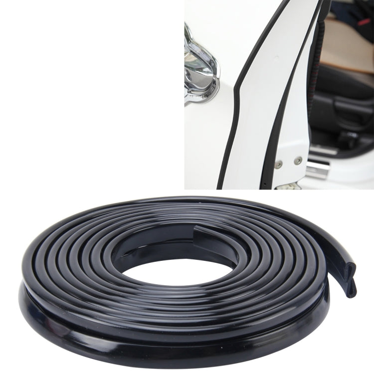 5.6m Car Decorative Strip Rubber Chrome Decoration Strip Door Seal Window Seal (Black) - Decorative Strip by buy2fix | Online Shopping UK | buy2fix