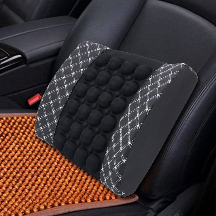 Four Season Chemical Fiber Wrapping Lumbar Seat Relaxation Waist Support Cushion for Car Office Family (White) - Seat Accessories by buy2fix | Online Shopping UK | buy2fix