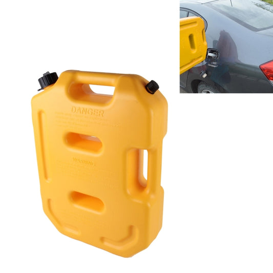 Gasoline Fuel Tanks Plastic 2.6 Gallon 10 Litres Auto Shut Off Fuel Cans Oil Container Emergency Backup(Yellow) - oil tank tubes & oil pumps by buy2fix | Online Shopping UK | buy2fix