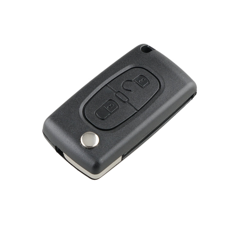 For PEUGEOT 2 Buttons Intelligent Remote Control Car Key with PCF7961 Integrated Chip & Battery & Holder & Slotted Key Blade & ASK Signal, Frequency: 433MHz - In Car by buy2fix | Online Shopping UK | buy2fix