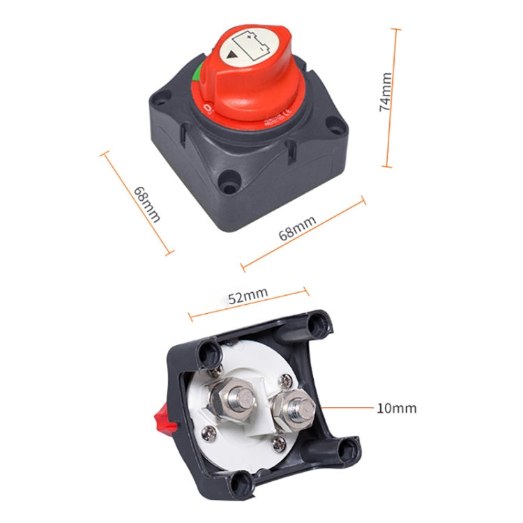 Car Auto RV Marine Boat Battery Selector Isolator Disconnect Rotary Switch Cut - In Car by buy2fix | Online Shopping UK | buy2fix