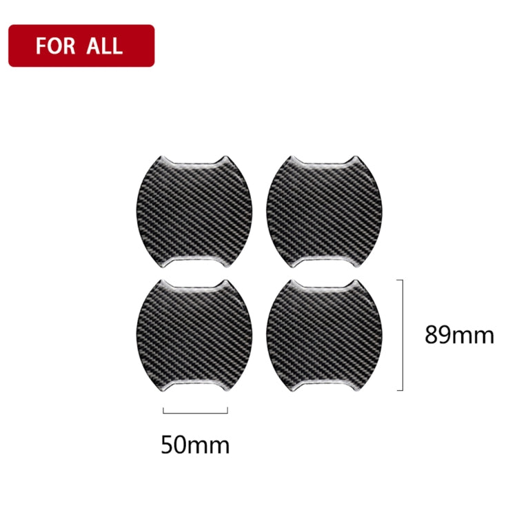 4 PCS Car-Styling Carbon Fiber Door Outer Handle Scratches Resistant Stickerfor Toyota Camry - Decorative Sticker by buy2fix | Online Shopping UK | buy2fix