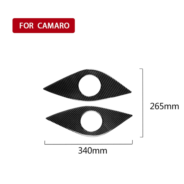 2 PCS Car Carbon Fiber Rear Horn Decorative Sticker for Chevrolet Camaro 2017-2019 -  by buy2fix | Online Shopping UK | buy2fix