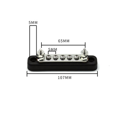 5 Way Power Distribution Bus Bar 5-bit Single Distribution Box for Car / RV / Boat - In Car by buy2fix | Online Shopping UK | buy2fix