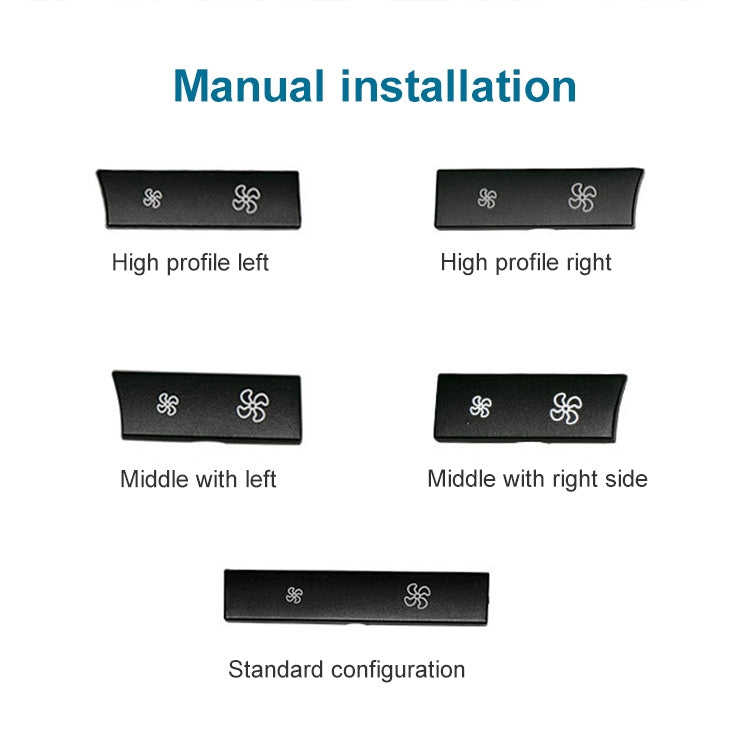 Car Wind Power Switch Air Conditioning Air Volume Button for BMW 5 Series 2011-2017 / 7 Series 2009-2015, Left High Configuration - In Car by buy2fix | Online Shopping UK | buy2fix