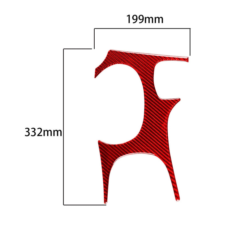 Carbon Fiber Car Gear Panel Sticker for Chevrolet Corvette C5 1998-2004, Left Drive (Red) - In Car by buy2fix | Online Shopping UK | buy2fix