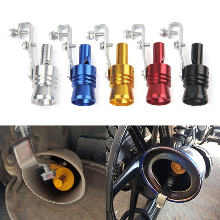 Universal Aluminum Turbo Sound Exhaust Muffler Pipe Whistle Car / Motorcycle Simulator Whistler, Size: XL, Outside Diameter: 35mm(Gold) - In Car by buy2fix | Online Shopping UK | buy2fix