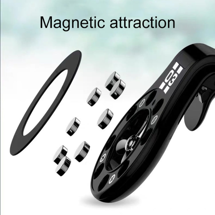 Car Air Outlet Strong Magnetic Suction Sticky Bracket with Aromatherapy (Black) -  by buy2fix | Online Shopping UK | buy2fix