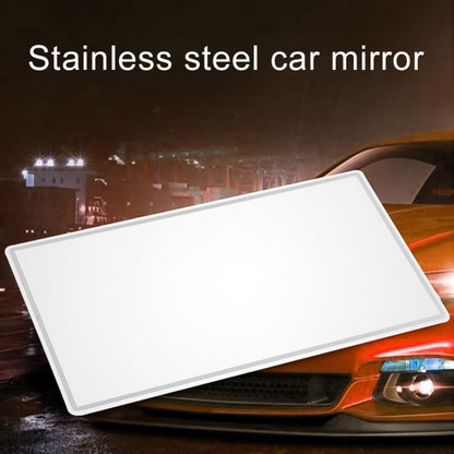 Portable Car Sunshade Makeup Mirror Stainless Steel Vanity Mirror, Size: 110 x 65mm - In Car by buy2fix | Online Shopping UK | buy2fix